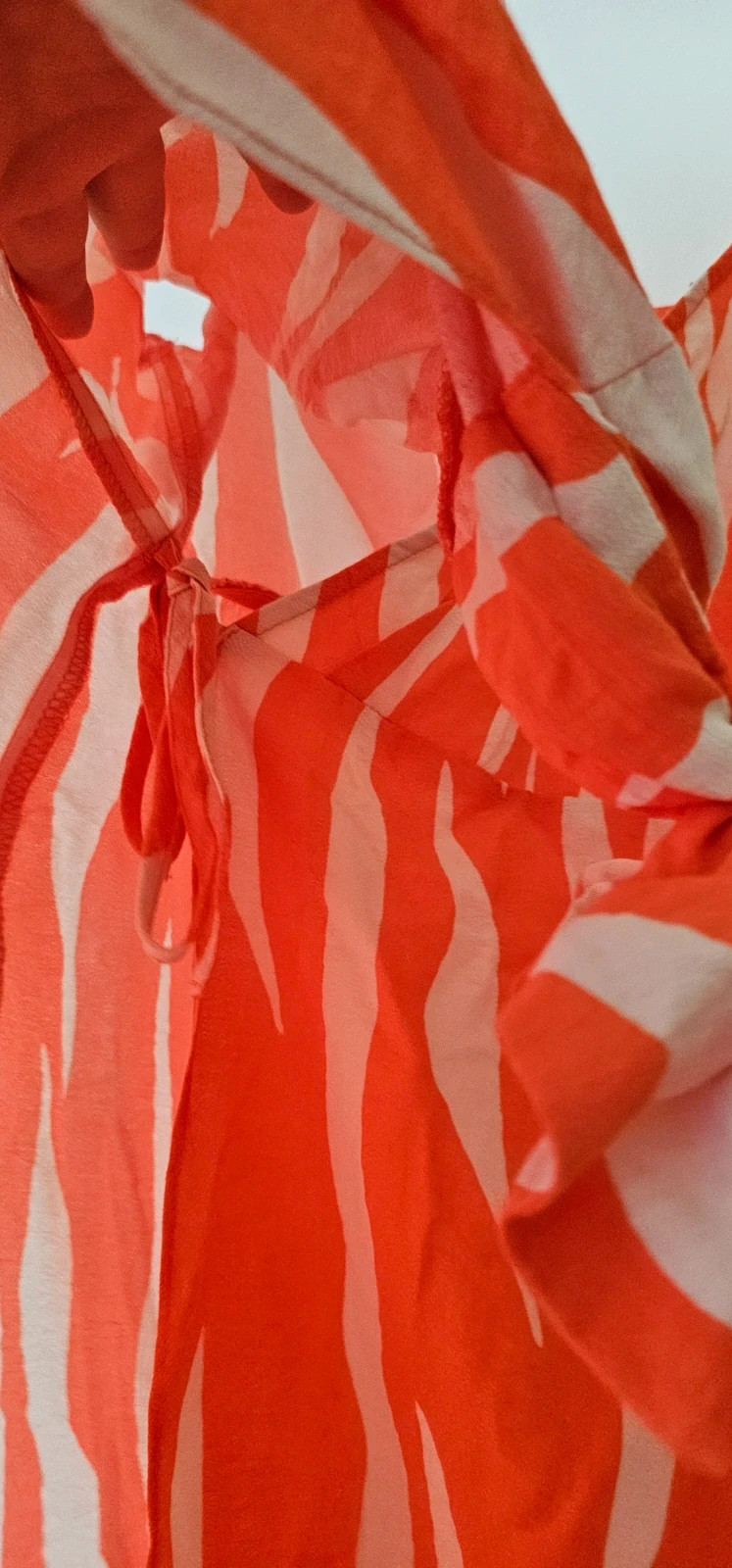Robe H&M orange et blanche – H&M – taille S / 36 / 8 4