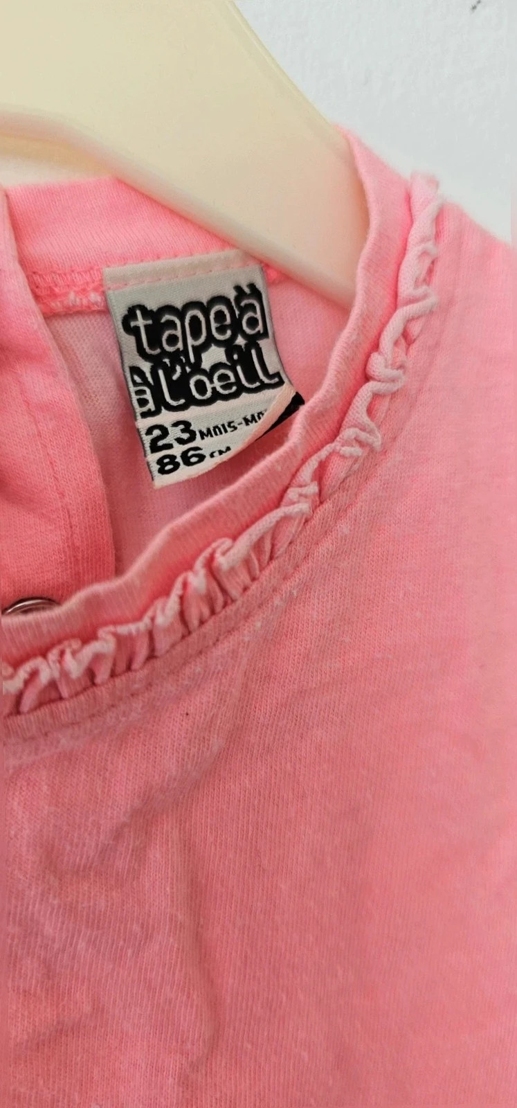 Tee-shirt rose “I Love pink” Tape à l’œil – 23 mois – Tape à l'œil – taille 24-36 mois / 92 cm 2