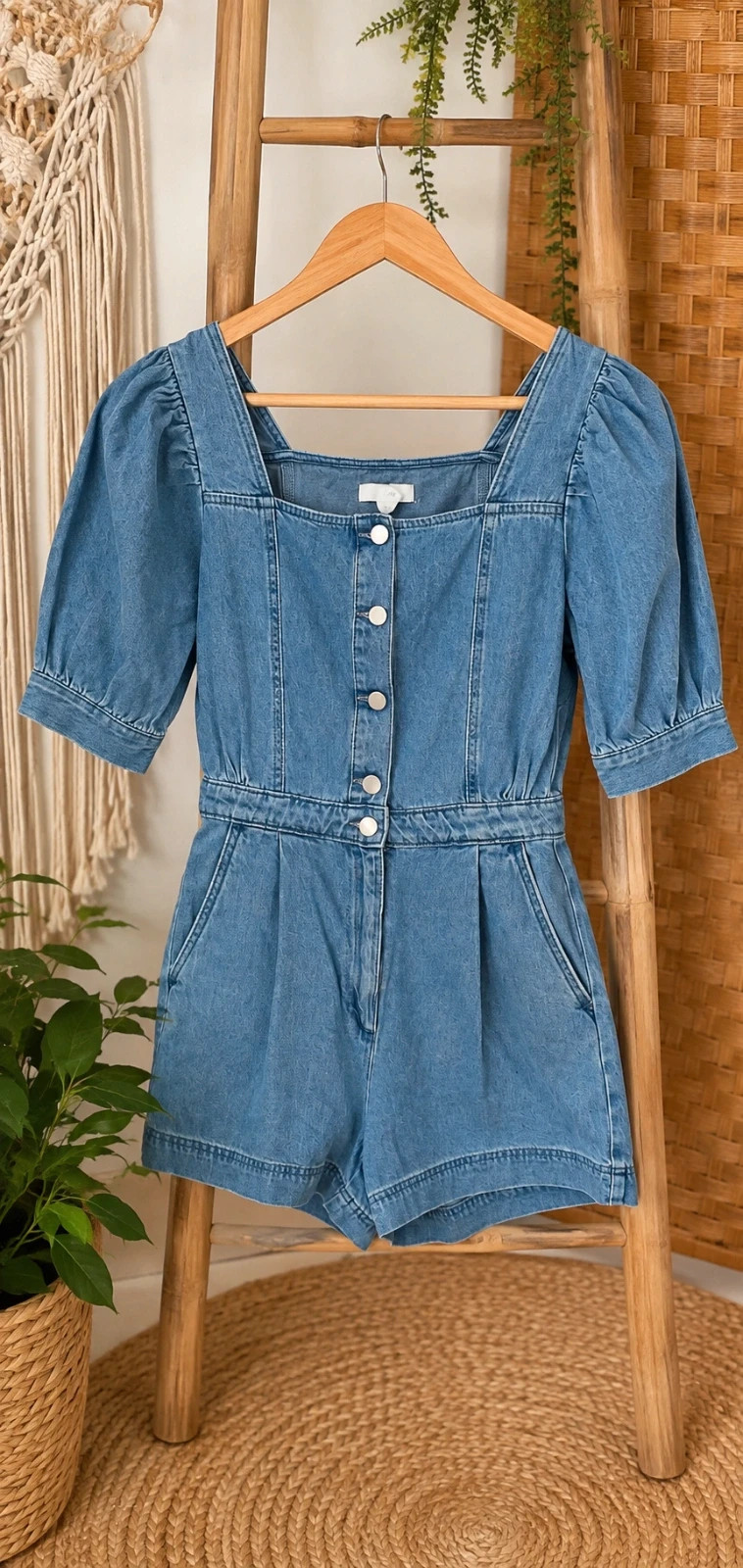 Combishort en jean bleu H&M – T.38