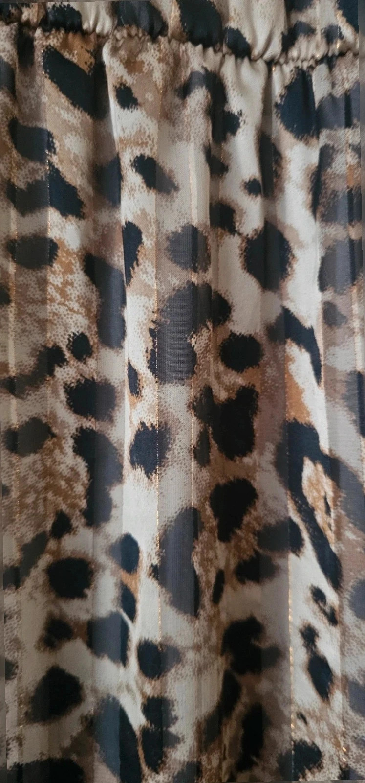 Robe imprimé léopard, Manches longues – Tendance – taille S / 36 / 8 5