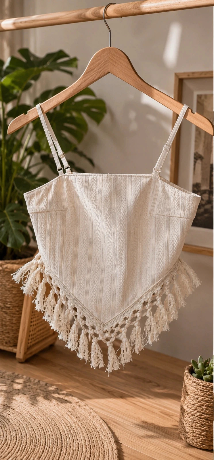 Top crème à franges – SHEIN 🤍