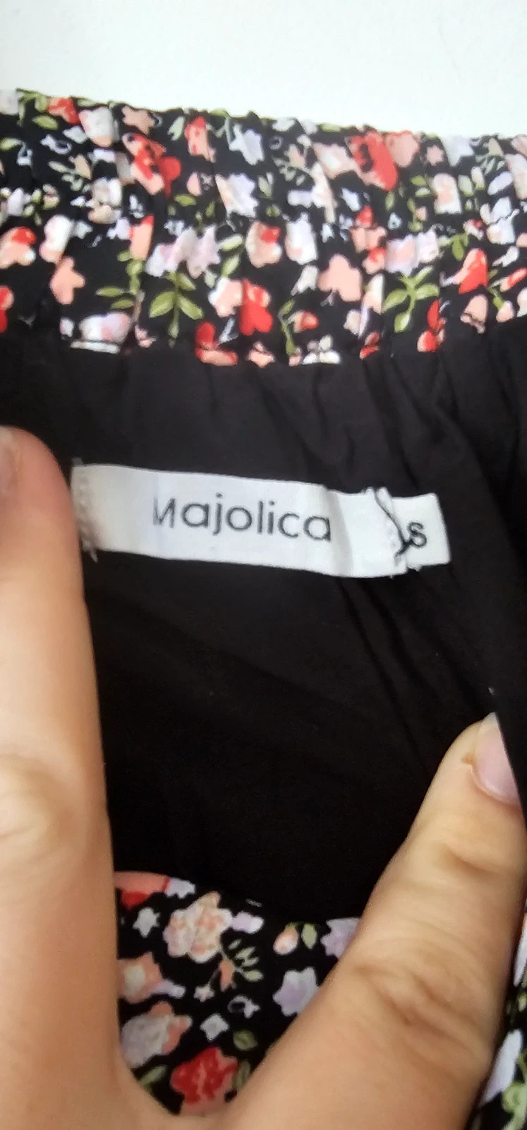 Combishort fleuri noir Majolica 🌸 – Majolica – taille S / 36 / 8 4