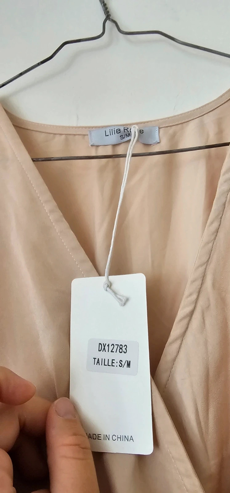 Robe portefeuille beige Lilie Rose 🌸 – Lilie Rose – taille S / 36 / 8 2