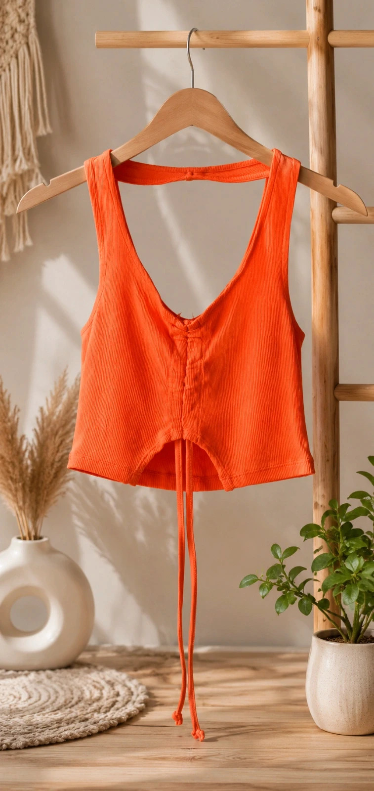 Crop top Terranova orange corail – Terranova – taille XS / 34 / 6