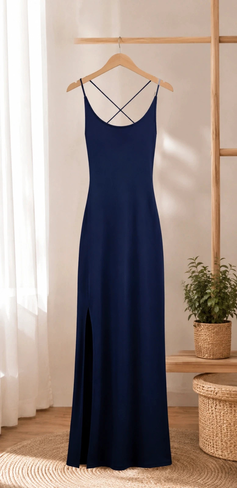 Robe longue Shein bleu marine 💙