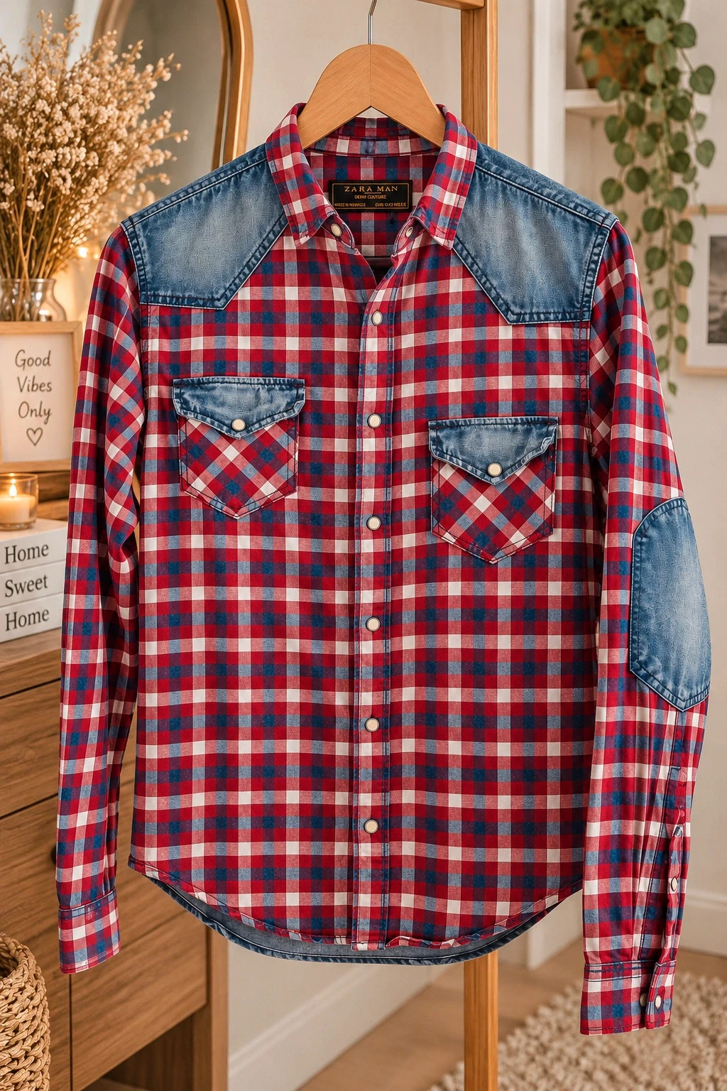 Chemise Zara Man à carreaux – Zara Man – taille S