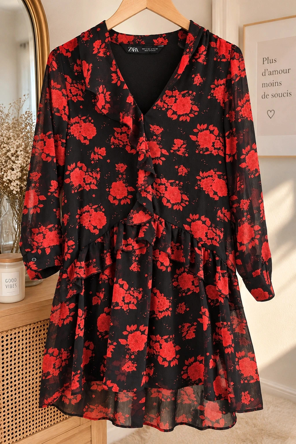 Robe Zara fleurie – Zara – taille S / 36 / 8