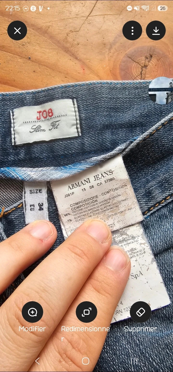 Jean AJ Armani Jeans – Armani Jeans – taille W32 | FR 42 3