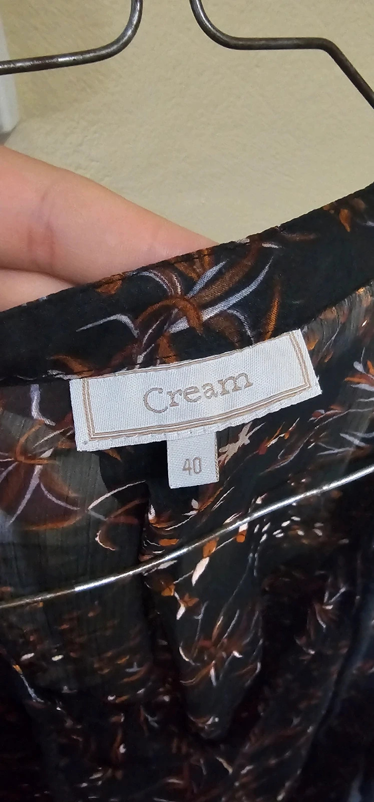 Robe bohème fleurie Cream – Taille 40 – Cream – taille L / 40 / 12 2