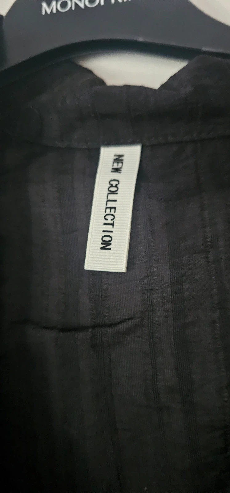 Chemisier noir léger à nouer – Taille L – New Collection – taille L / 40 / 12 2