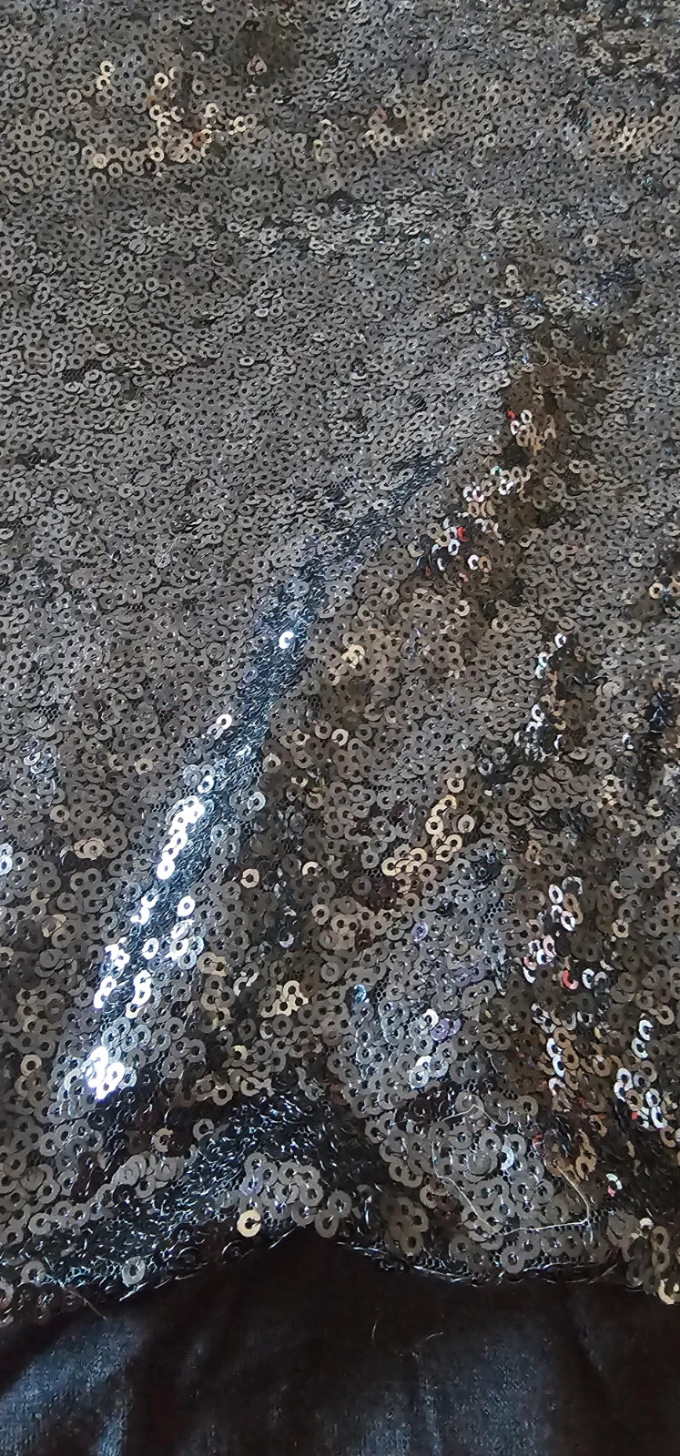 Body asymétrique noir à sequins – Tendance – taille Taille unique 2