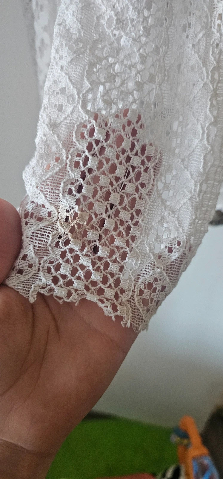 Robe bohème en crochet et dentelle blanche – Boutique Bohéme – taille S / 36 / 8 3