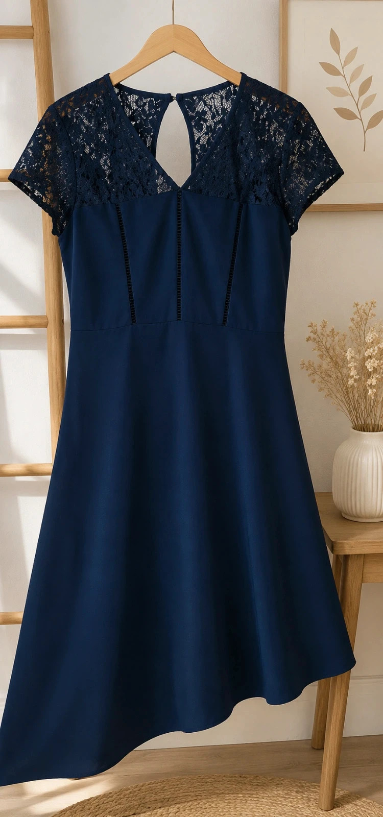 Robe Bréal bleu marine – Taille 40