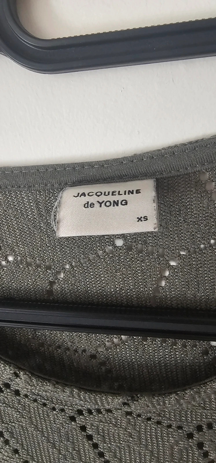 Haut ajouré gris Jacqueline de Yong – Taille XS – Jacqueline de Yong – taille XS / 34 / 6 2