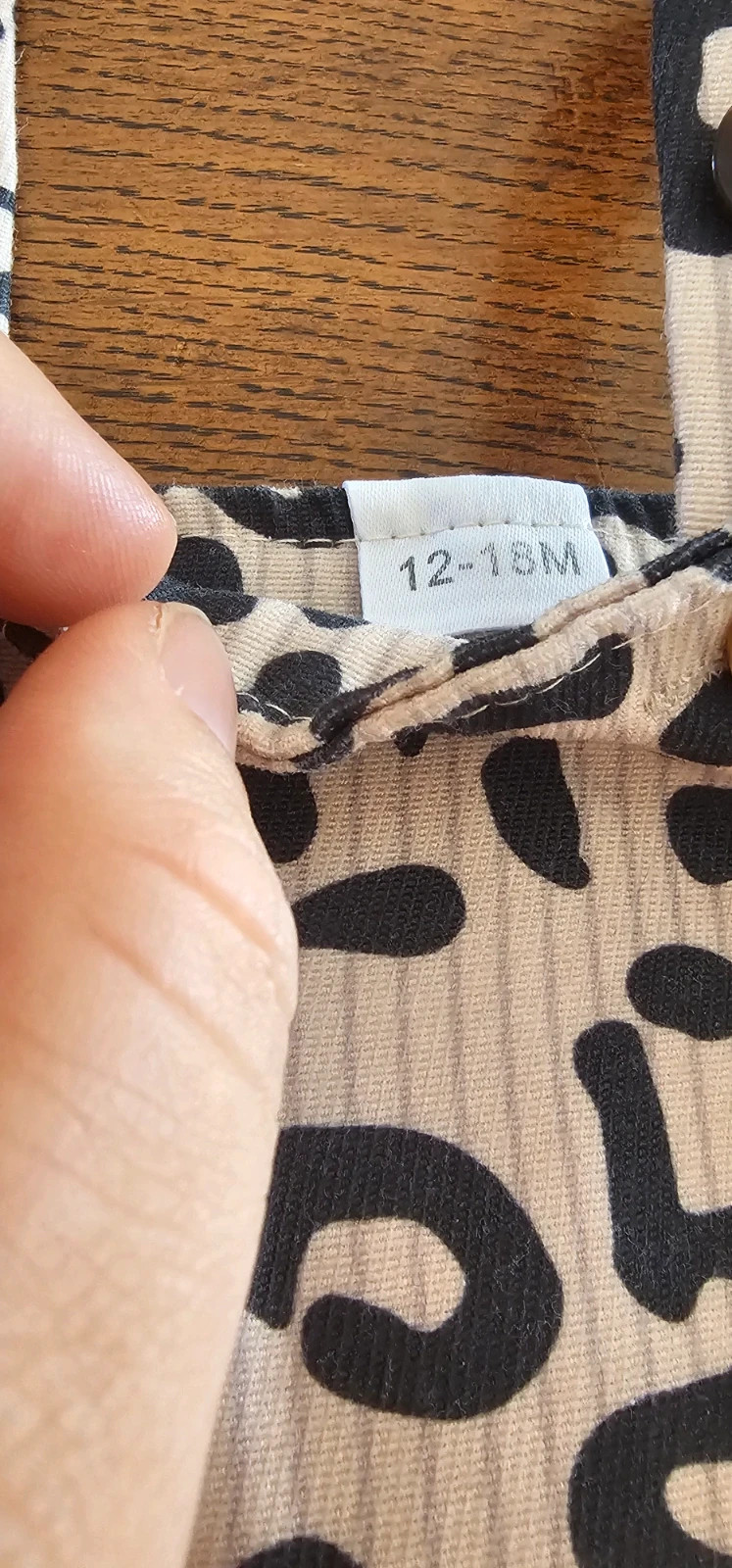 Robe imprimé léopard beige et noir taille 12-18 – Shein – taille 12-18 mois / 80 cm 2