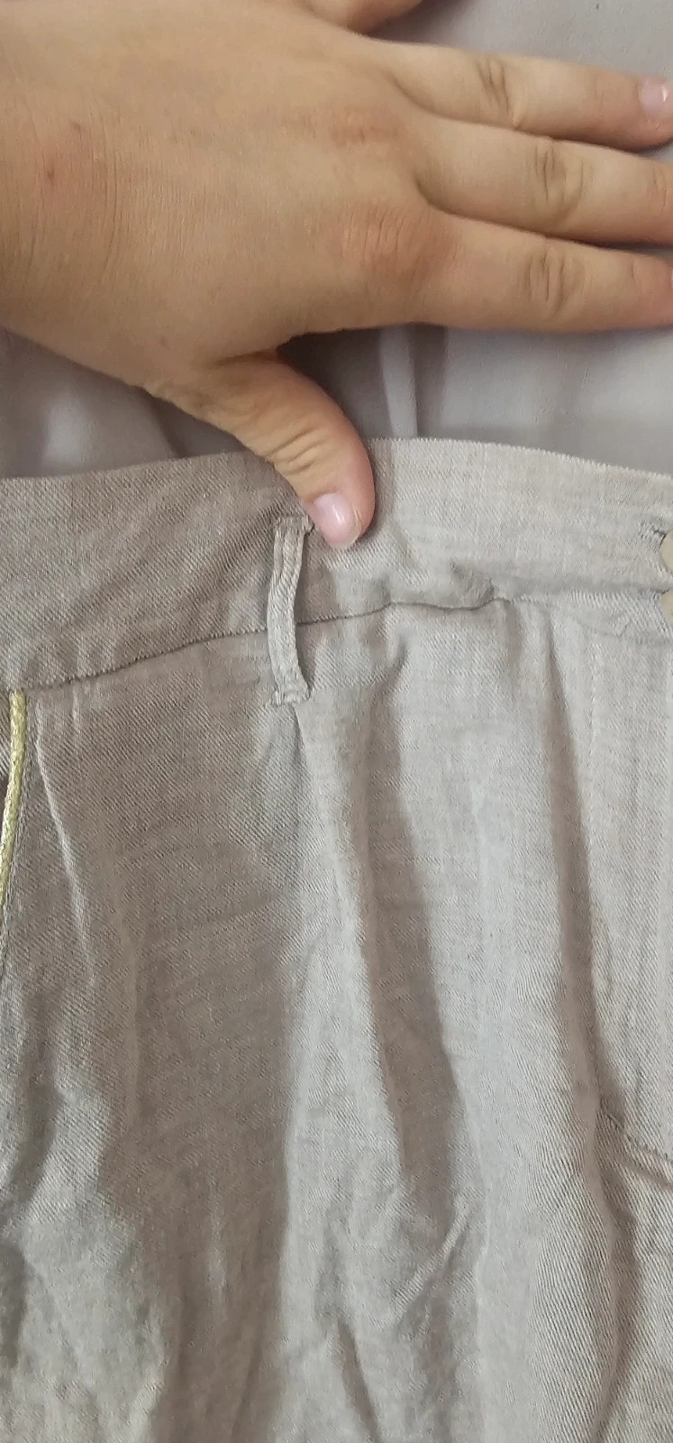 Combishort femme beige poudré et lin – Taille 42 – Fashion – taille XL / 42 / 14 2