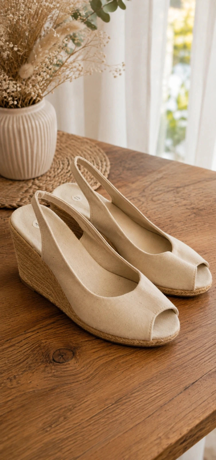 Sandales compensées espadrilles – T.41
