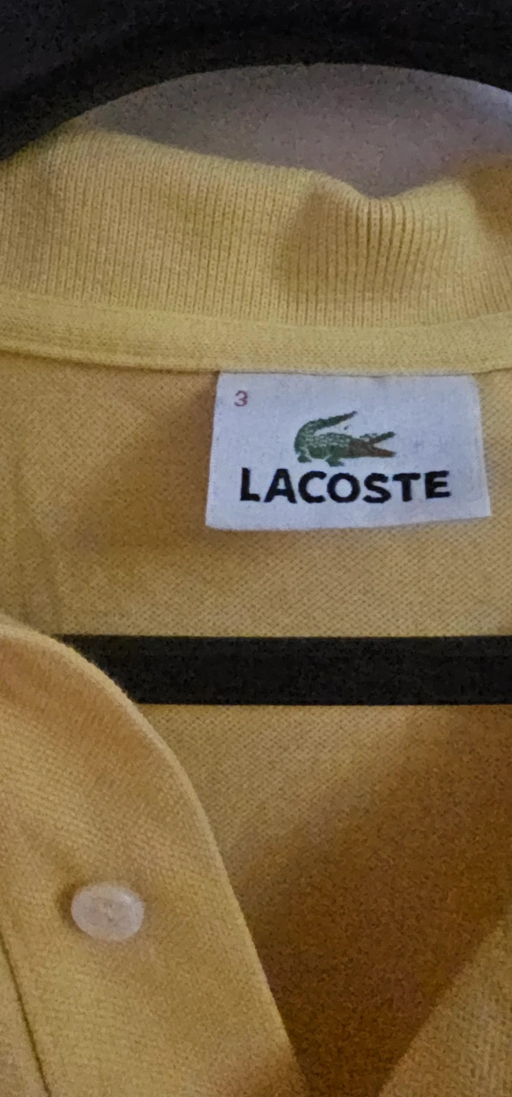 Polo Lacoste jaune – Lacoste – taille S 2