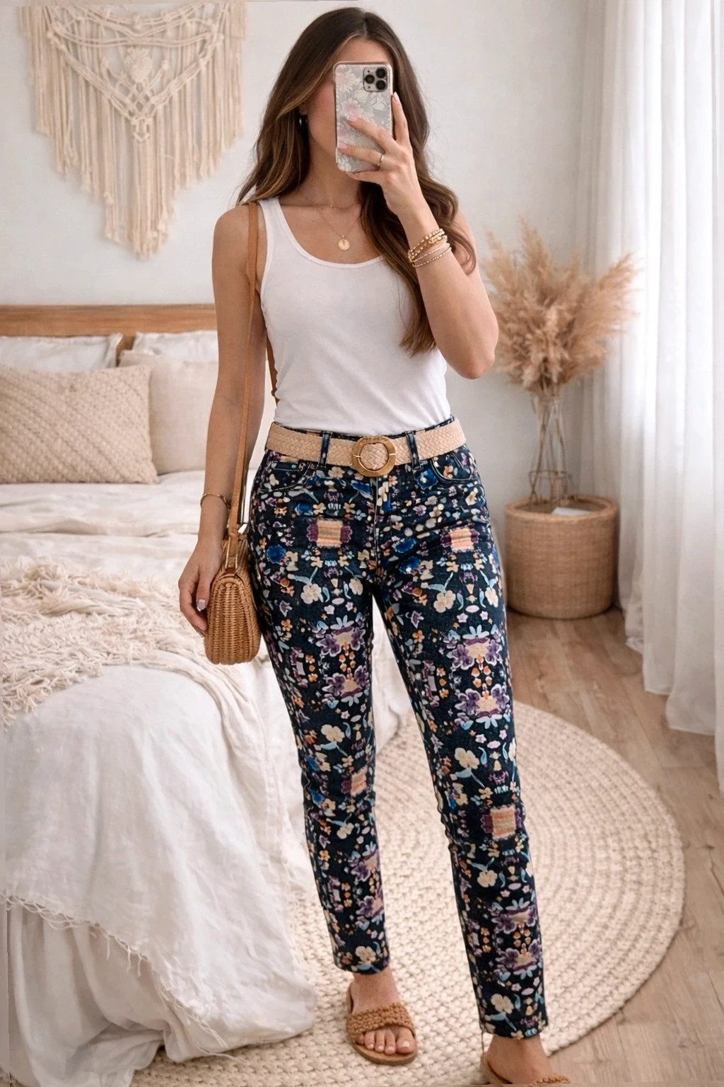 Jean levi’s imprimé fleuri skinny demi curve taille 26 – Levi's – taille S / 36 / 8 2