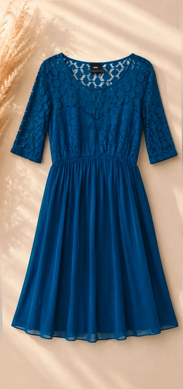 Robe grossesse aSOS bleu pétrole