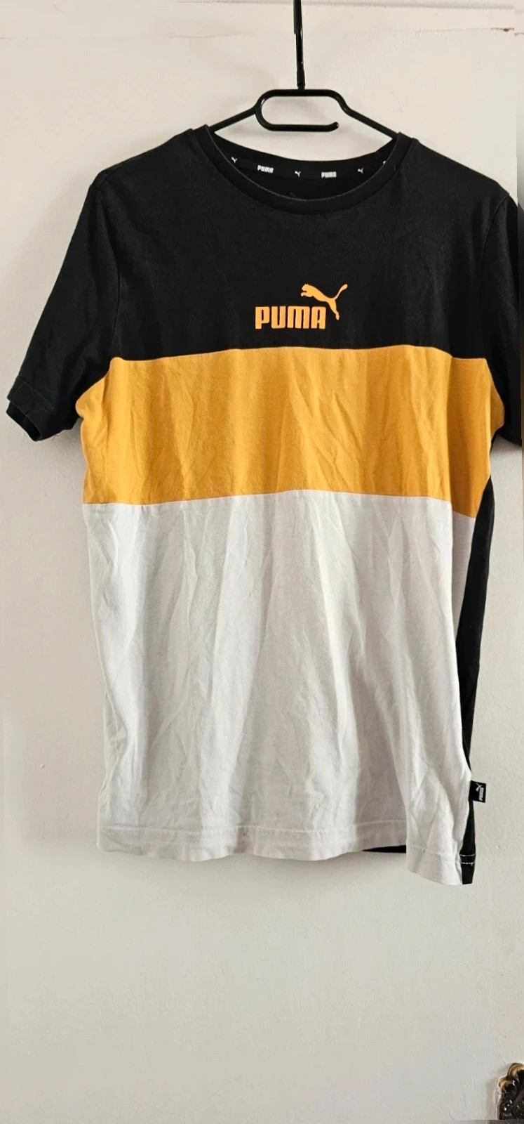 Tee-shirt PUMA colorblock noir / jaune / Blanc – Taille S – Puma – taille S 2