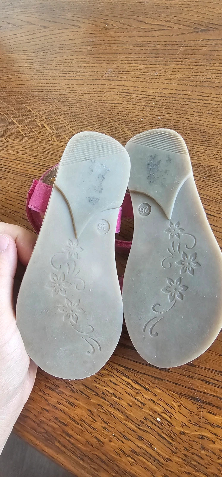 Sandales fille roses en cuir – Taille 26 – Gémo – taille 26 3