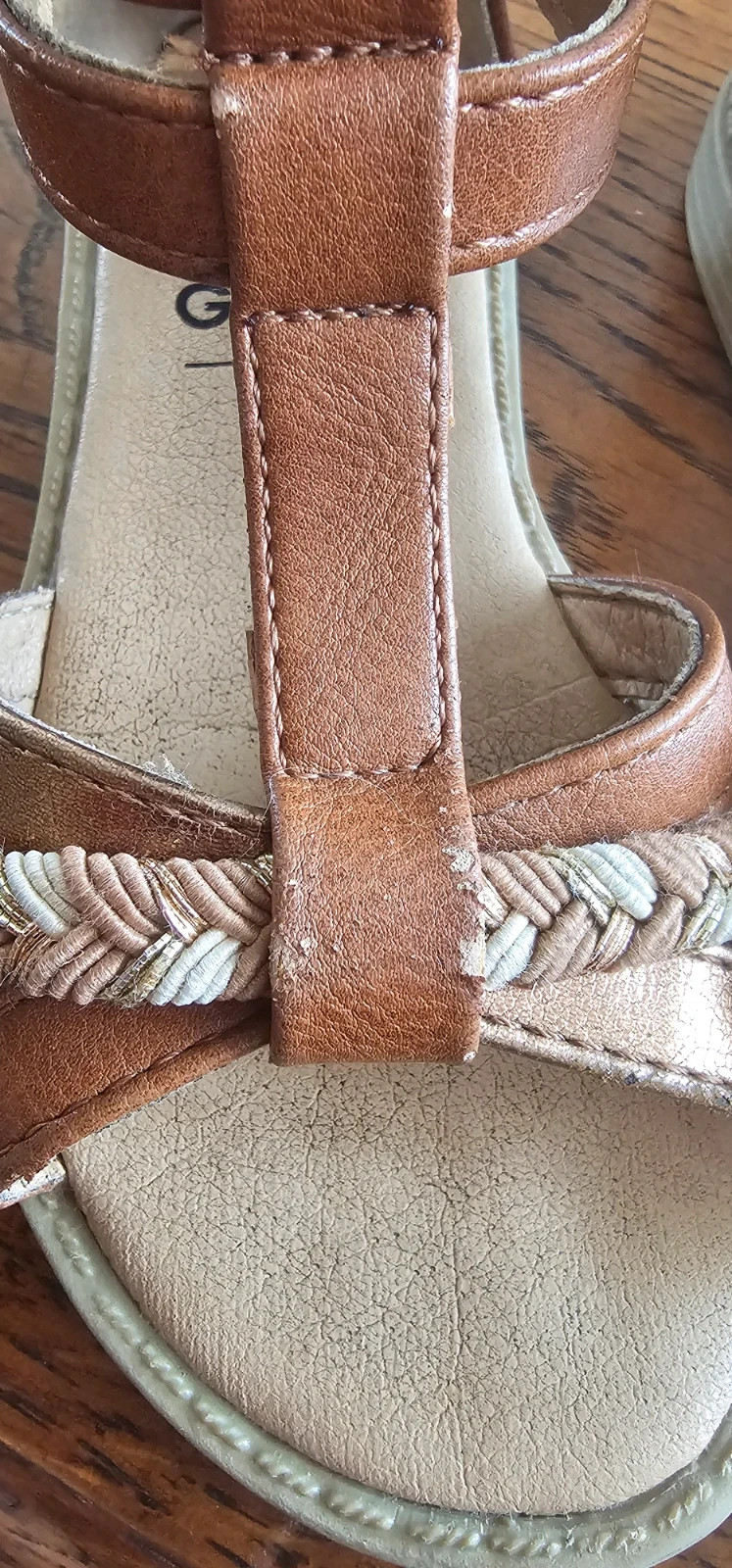 Sandales fille Gémo marron – Taille 25 – Gémo – taille 25 2