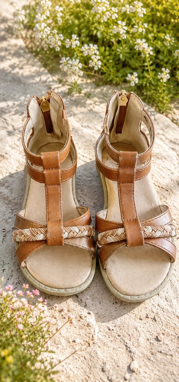 Sandales fille Gémo marron – Taille 25