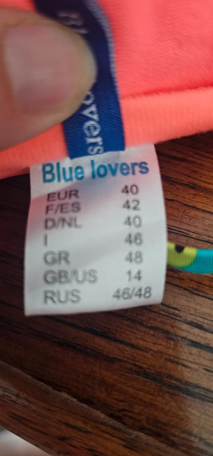 Haut de maillot de bain fleuri Blue Lovers – Blue Lovers – taille XL / 42 / 14 2
