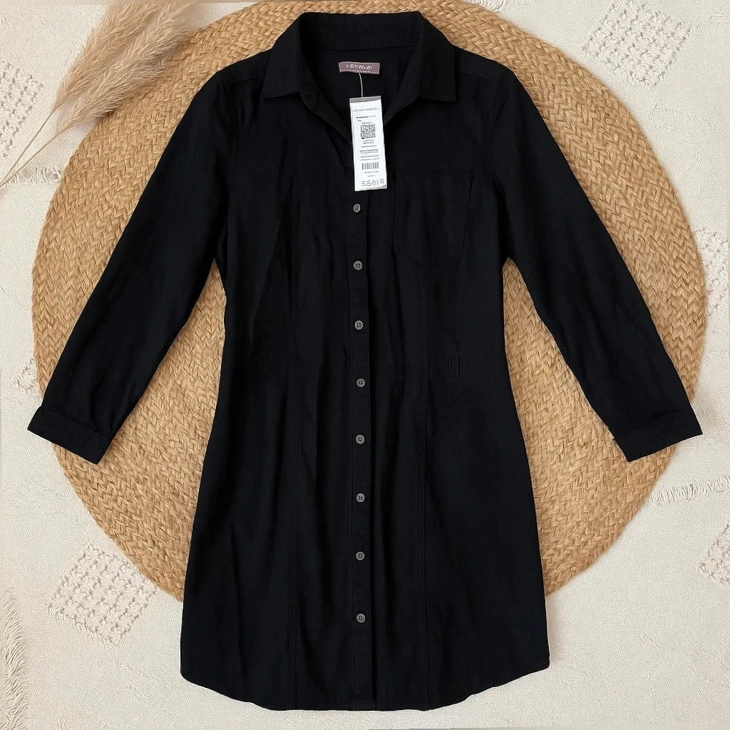 Robe chemise noire Cache Cache T36 – neuve avec étiquette – Cache Cache – taille S / 36 / 8