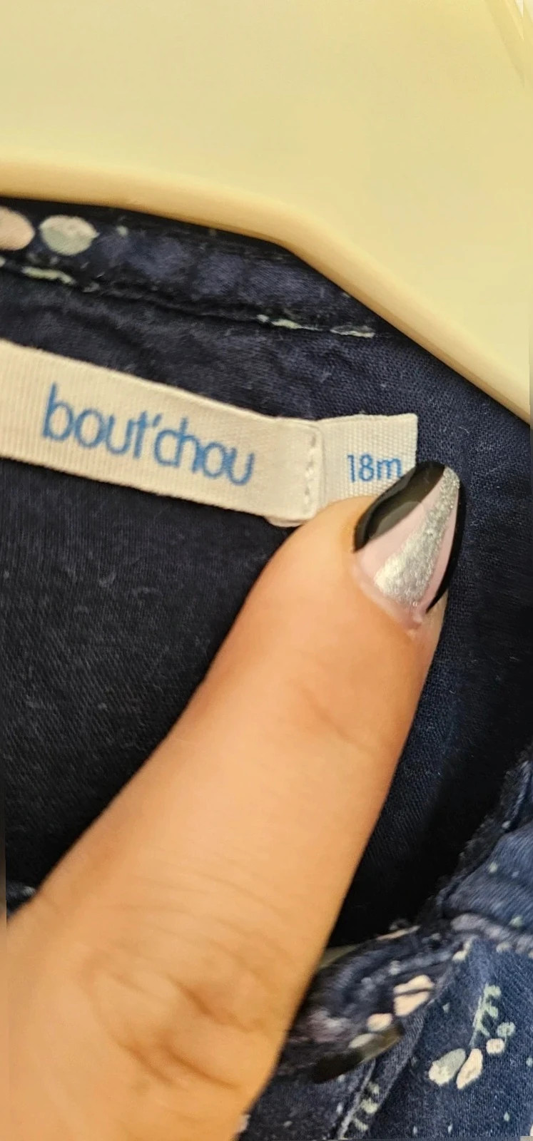 Robe Bout'chou Fleurie bleu marine – 18 mois – Bout'chou – taille 18-24 mois / 86 cm 2
