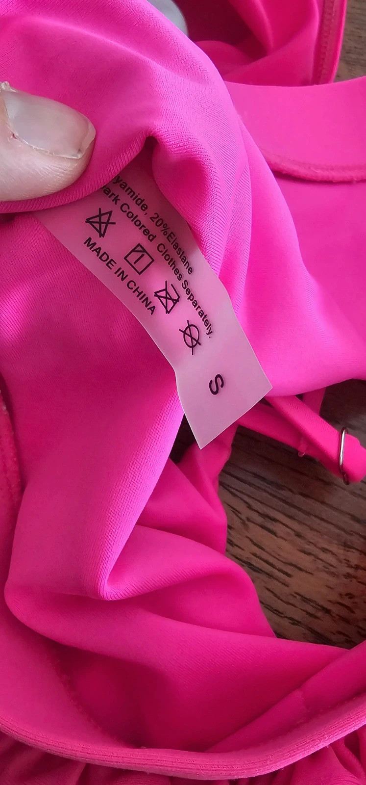 Maillot de bain 2 pièces rose fuchsia – Taille S – Shein – taille S / 36 / 8 2