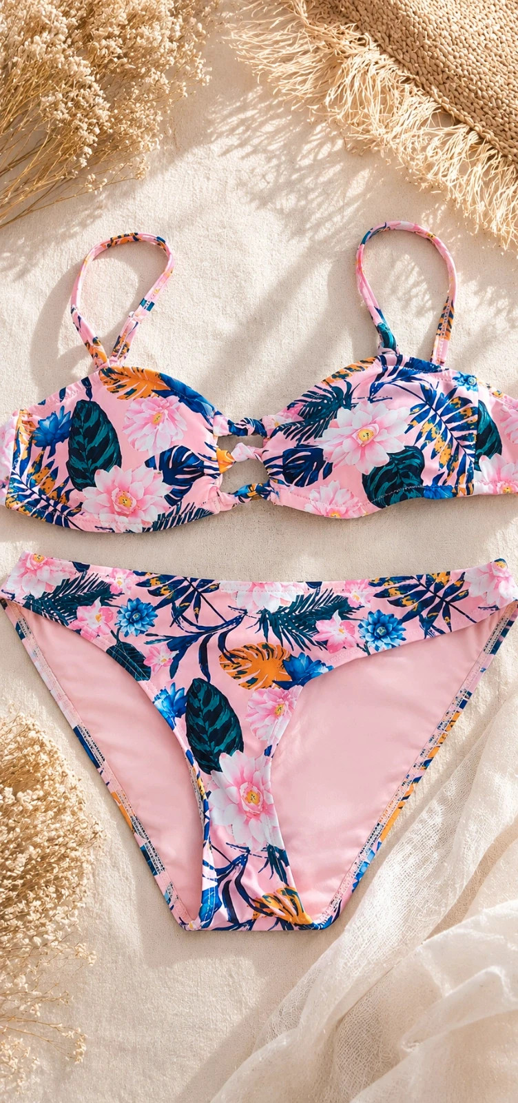 Maillot de bain 2 pièces floral Beach – Taille 40/42