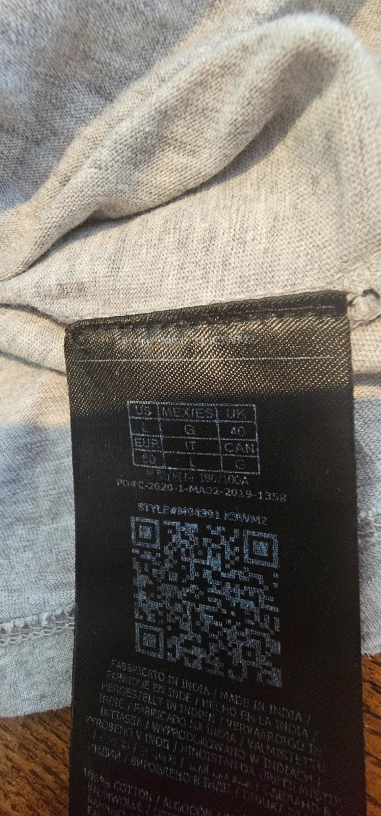 T-shirt Guess gris chiné femme – Taille L – GUESS – taille L / 40 / 12 5