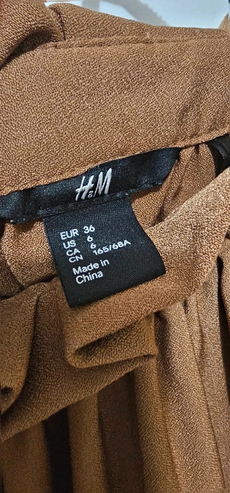 Jupe évasée en Daim marron H&M – Taille 36 – H&M – taille S / 36 / 8 2
