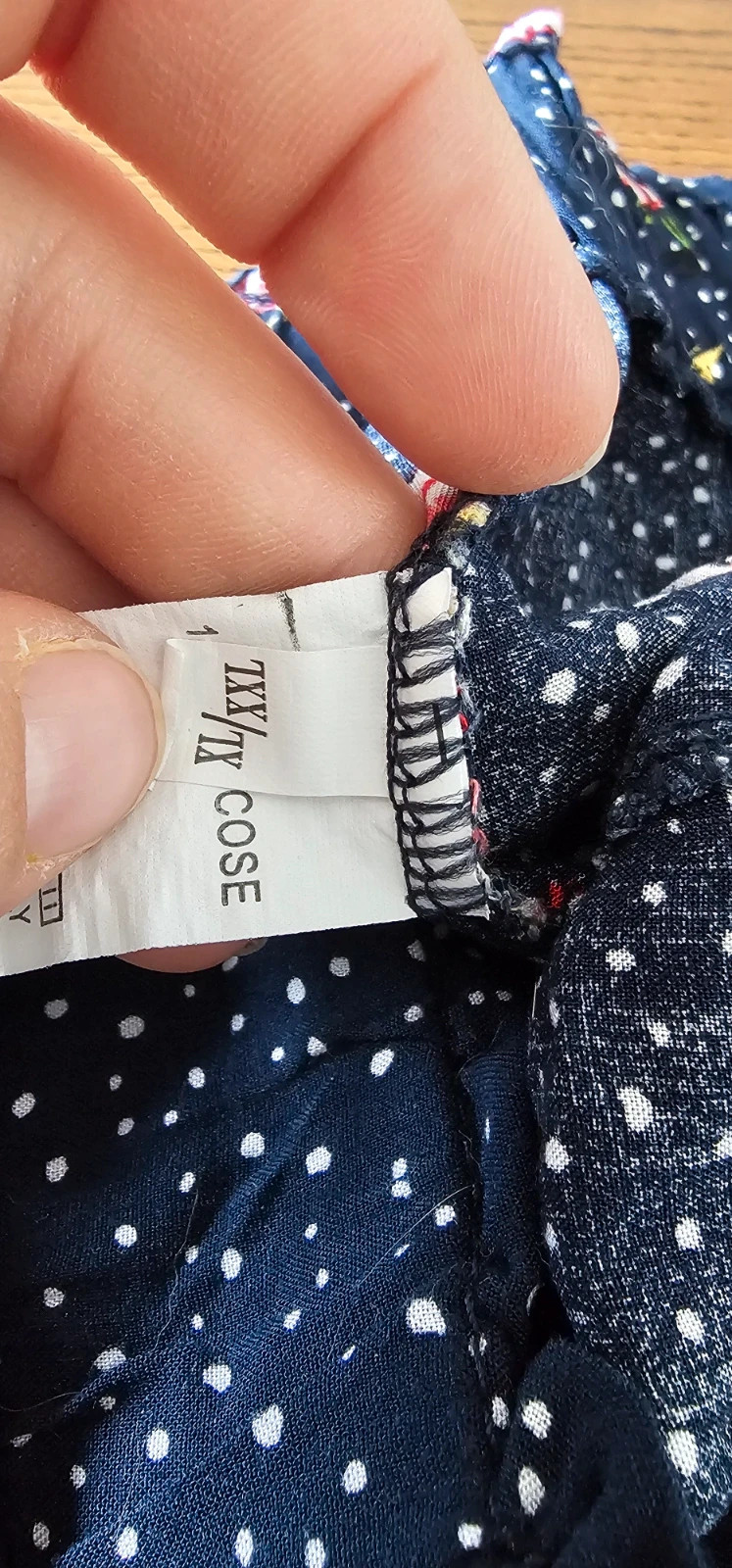 Short fluide fleuri bleu marine – Taille XXL – Tendance – taille XXL / 44 / 16 2