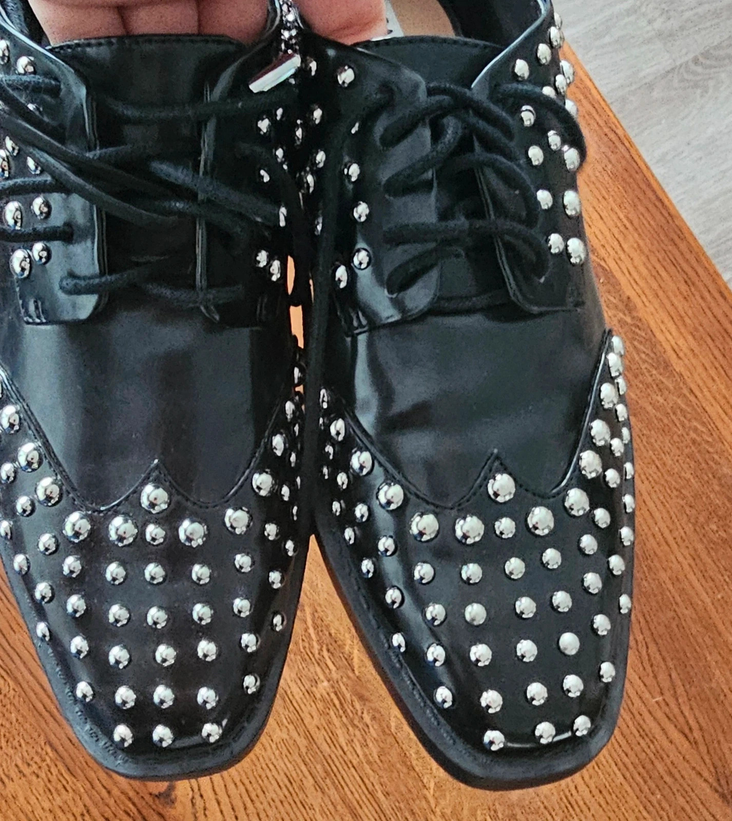 Chaussures Zara Trafaluc cloutées noires à lacets taille 36 – Zara Trafaluc – taille 36 4