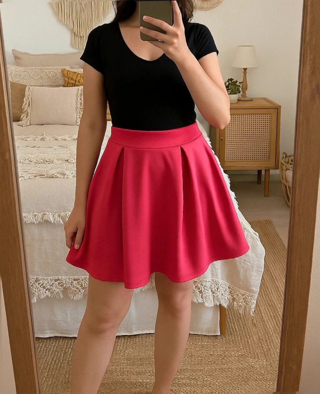 Jupe patineuse rose fuchsia SHEIN Taille M (38)