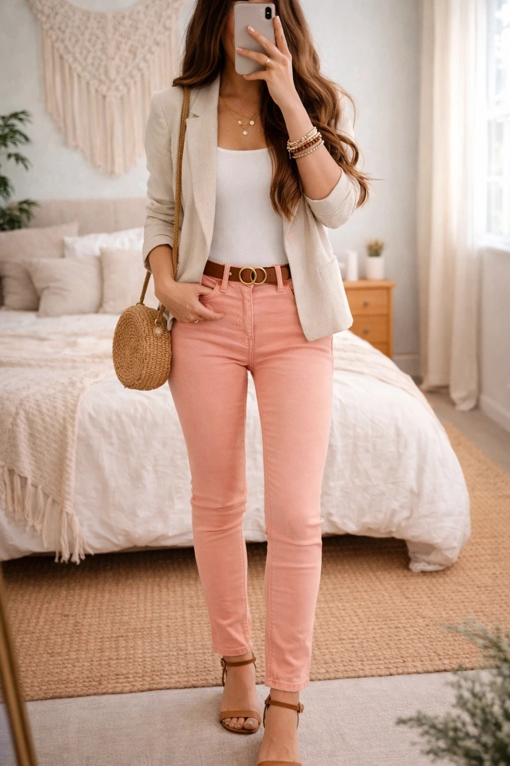 Jean Levi’s Skinny rose clair – Taille 16
