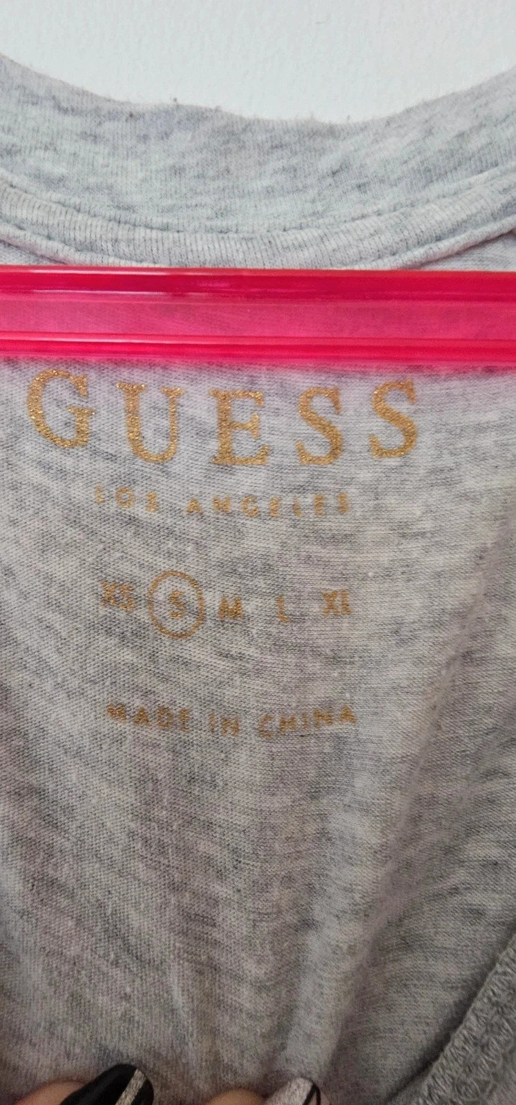 Tee-shirt gris Guess Jeans USA – Taille S – GUESS – taille S / 36 / 8 2