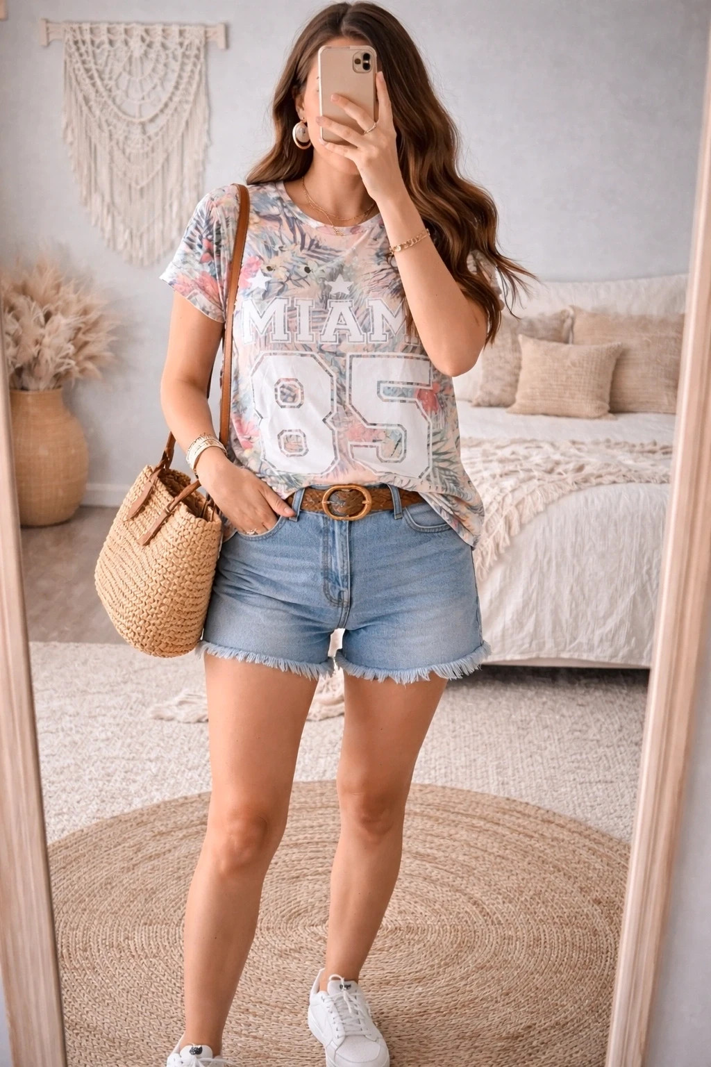 T-shirt imprimé MIAMI 85 femme – Taille S