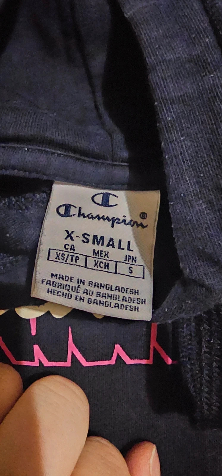 Sweat à capuche Champion noir – Taille XS – Champion – taille XS / 34 / 6 2