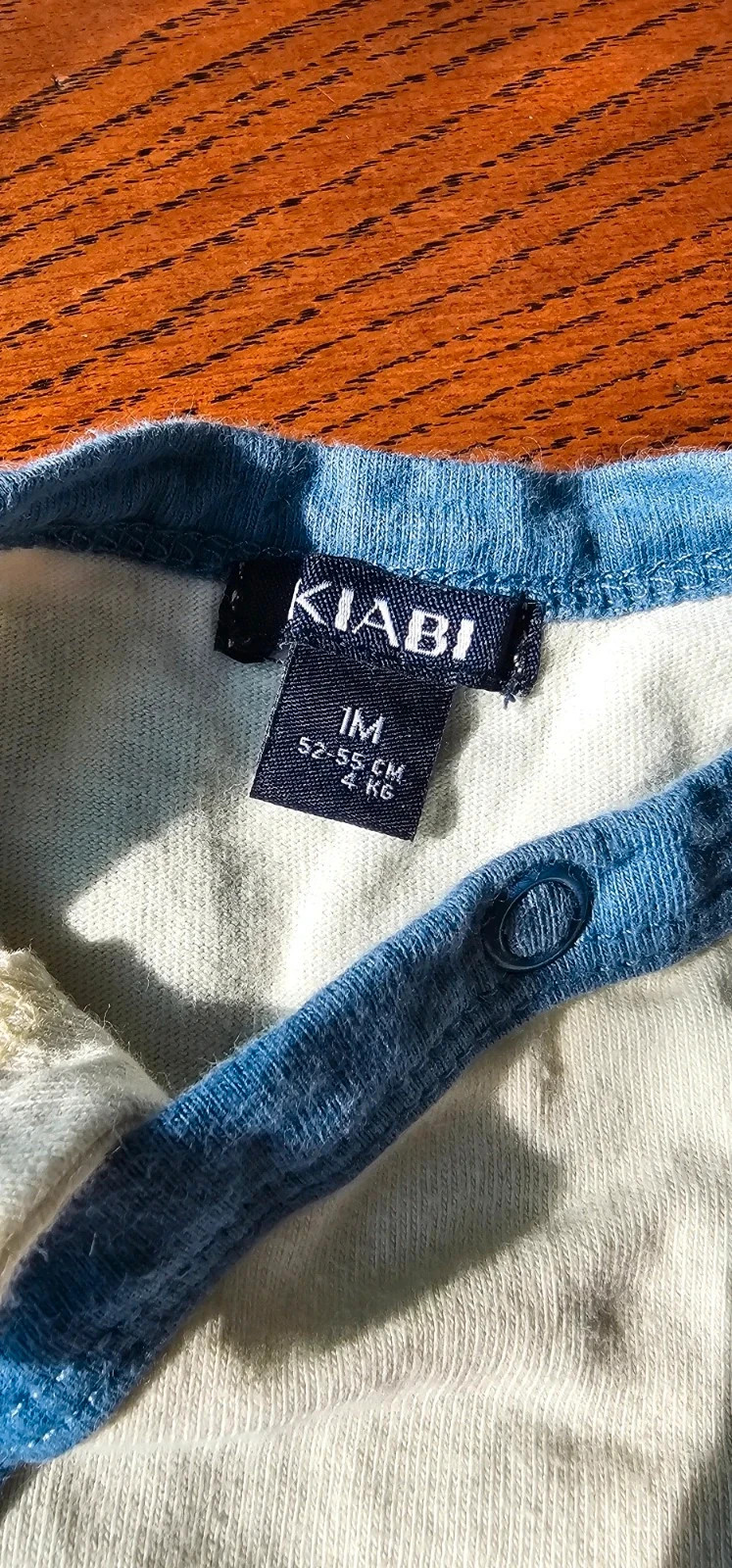 Pyjama croisé bébé 1 mois - Kiabi – Kiabi – taille 1-3 mois / 56 cm 3