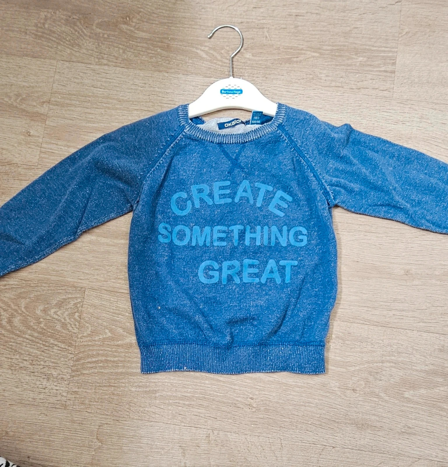 Sweat bleu chiné OKAÏDI - 4 ans / 102 cm