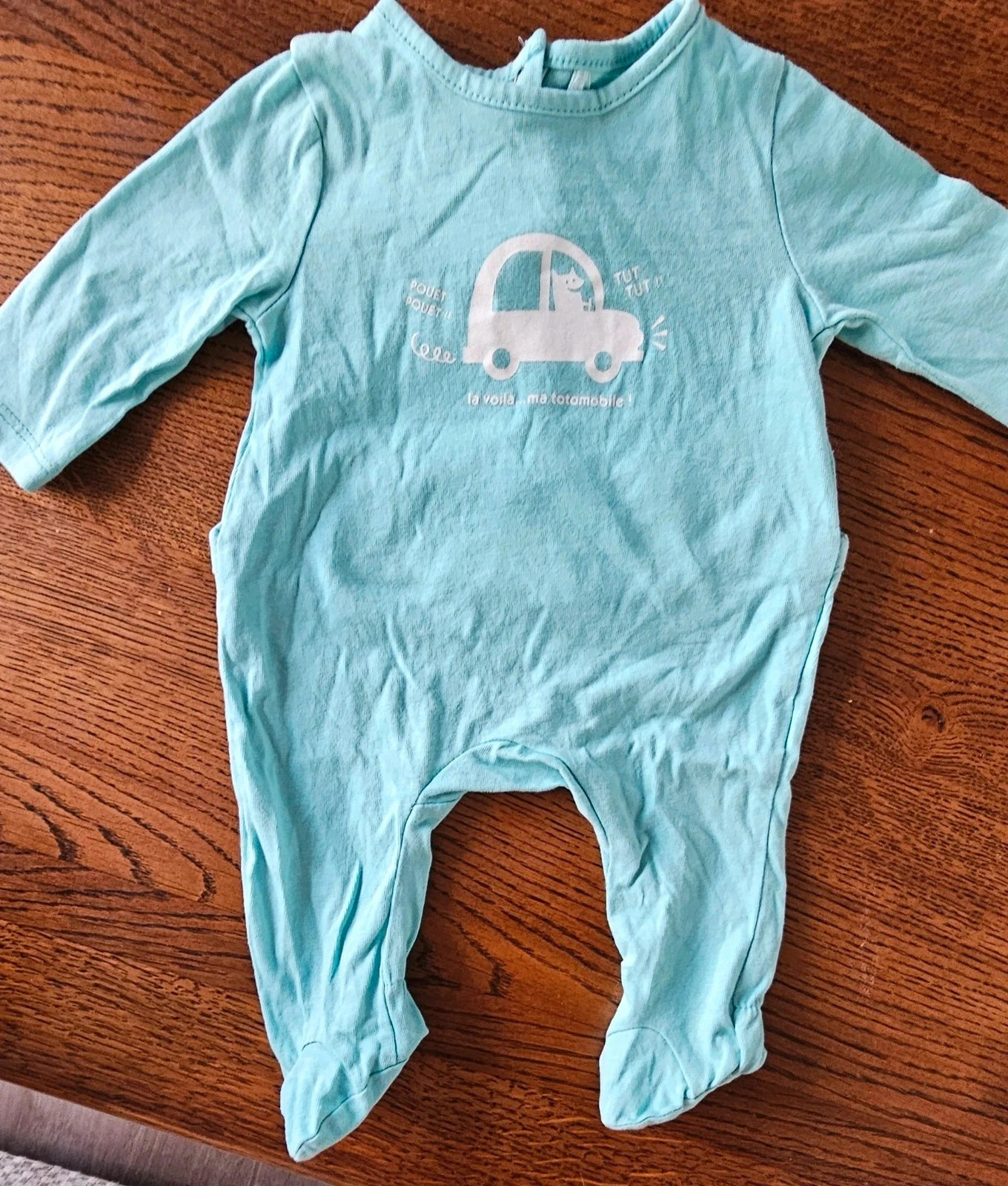 Pyjama bleu Orchestra 1 mois "Ma totomobile"