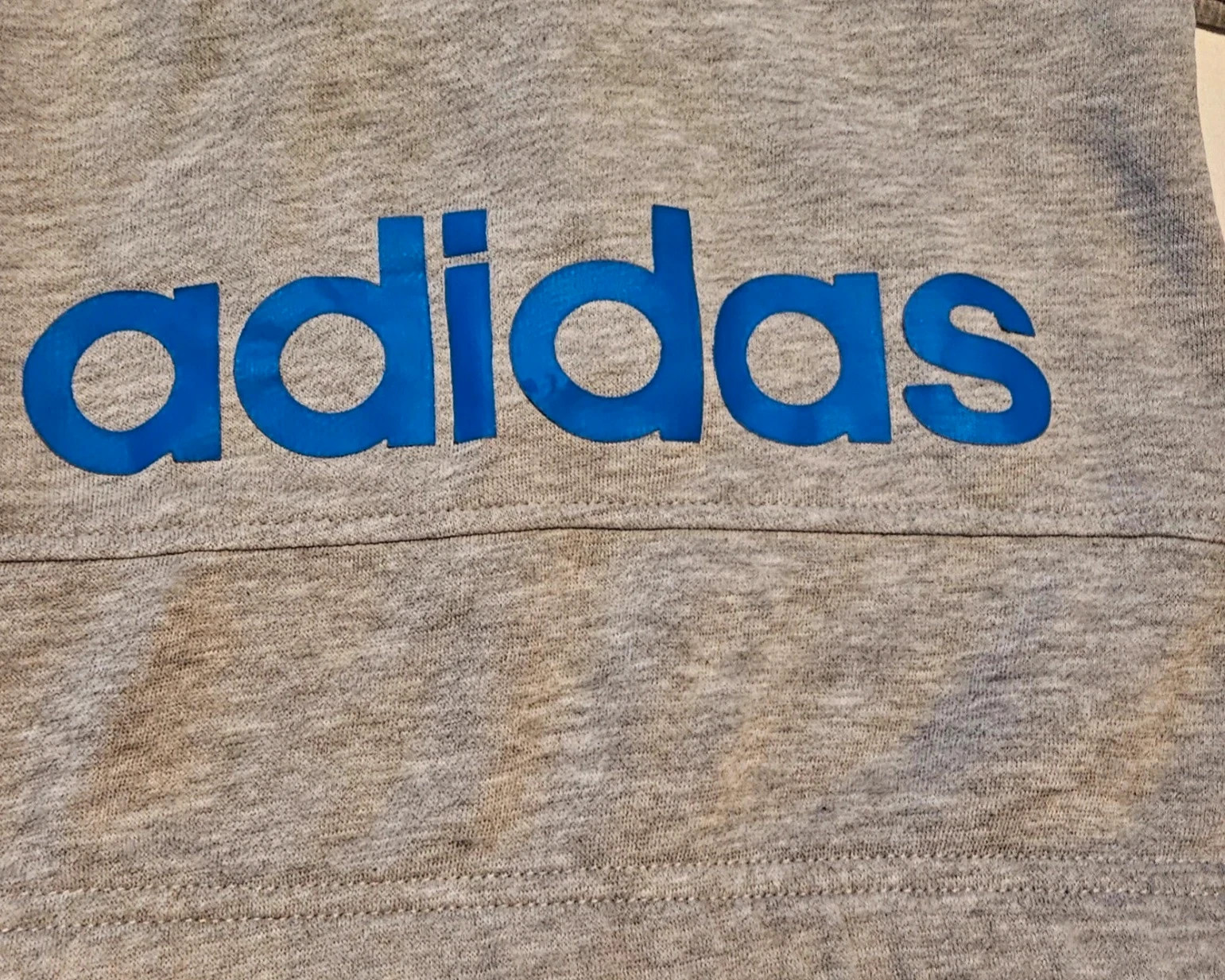 Veste à capuche Adidas grise et bleue – Taille 18-24 mois . – adidas – taille 18-24 mois / 86 cm 3