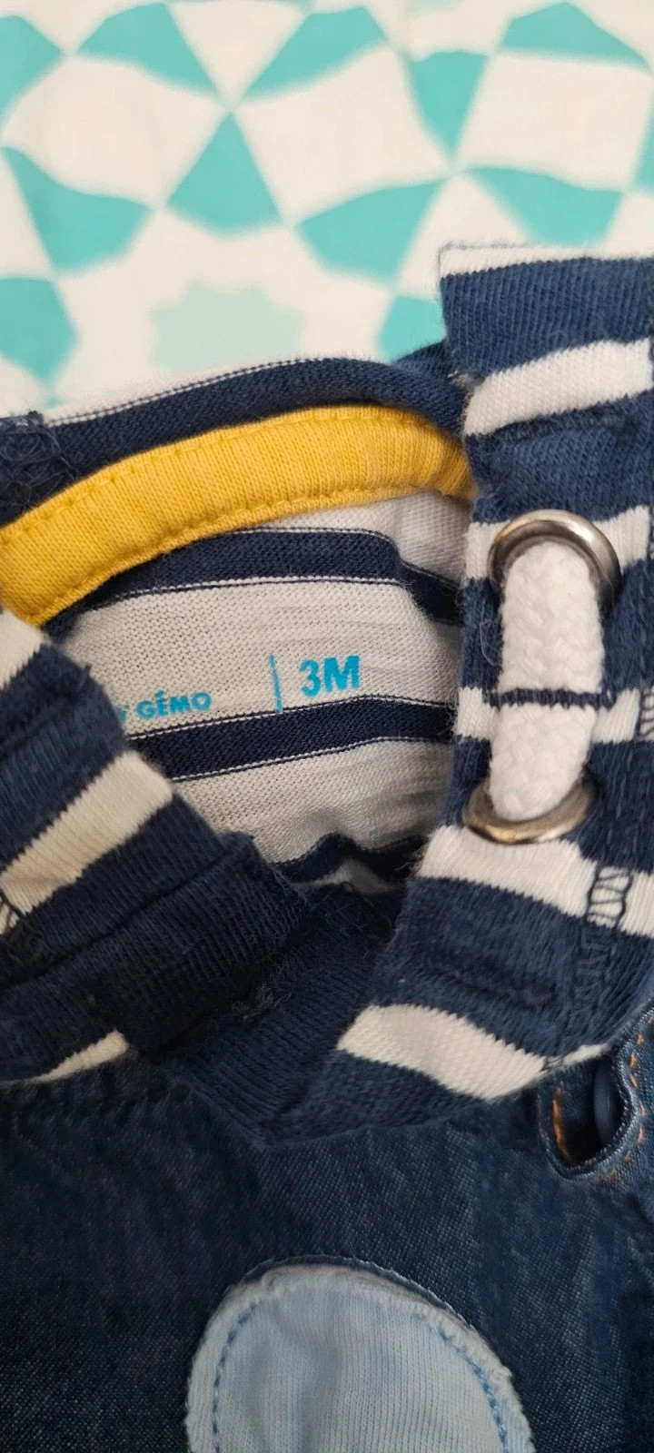 Ensemble salopette et pull bébé garçon Gémo 3 mois . – Gémo – taille 3-6 mois / 62 cm 4
