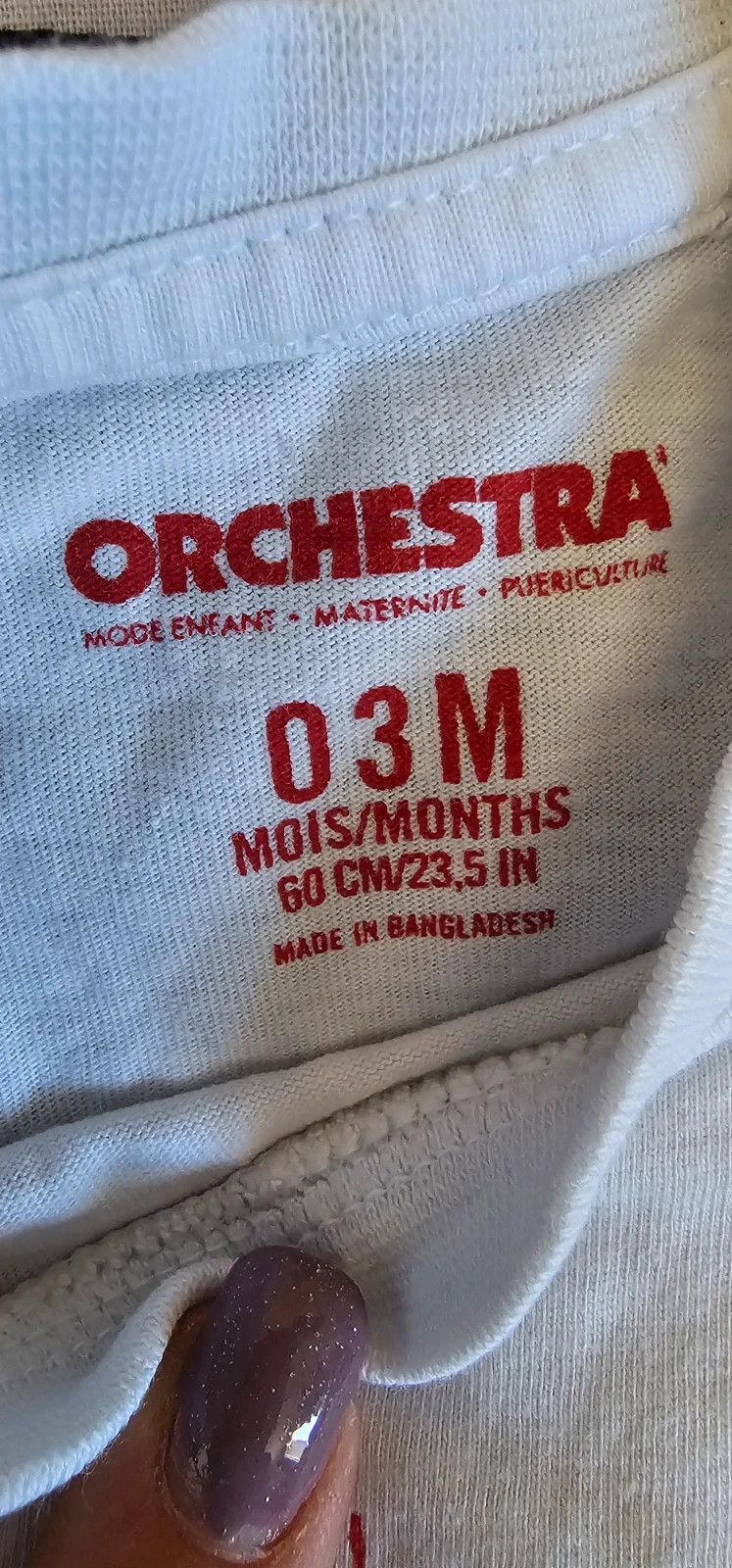 Tee-shirt bébé Orchestra blanc À l’abordage moussaillon – 0 3 mois – Orchestra – taille 1-3 mois / 56 cm 2