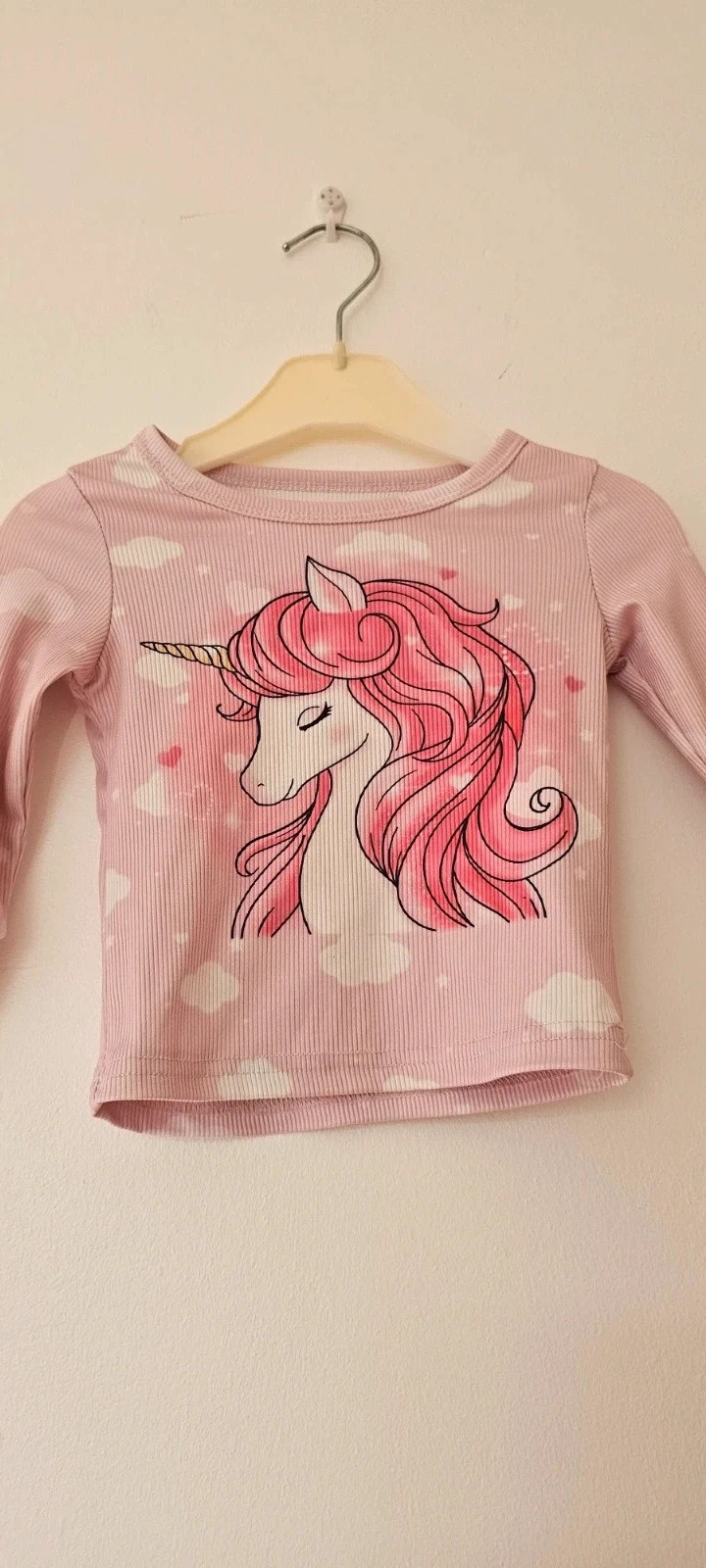 Haut rose bébé licorne – Shein 9-12 mois .