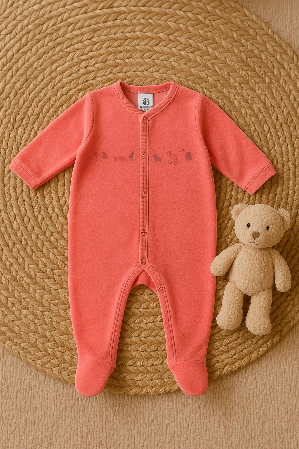 Pyjama velours Petit Bateau rose – 24 mois